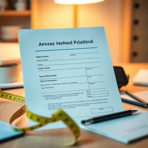 Zgłoszenie Remontu Domu Wzór